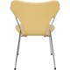 Arne Jacobsen Seven armchair reupholstered in yellow Paloma leather