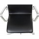 Arne Jacobsen Oxford office chair reupholstered in black anilin leather