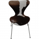 Set with six Arne Jacobsen Seven chairs in cow hide