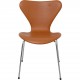 Set of 4 Arne Jacobsen Seven chairs in cognac leather