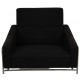 Arne Jacobsen 3301 Loungechair in black Hallingdal fabric