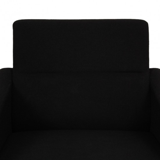 Arne Jacobsen 3301 Loungechair in black Hallingdal fabric