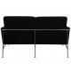 Arne Jacobsen 2.seater 3302 sofa in black hallingdal fabric