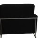 Arne Jacobsen 2.seater 3302 sofa in black hallingdal fabric