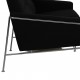 Arne Jacobsen 2.seater 3302 sofa in black hallingdal fabric