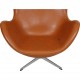 Arne Jacobsen Egg chair in cognac leather