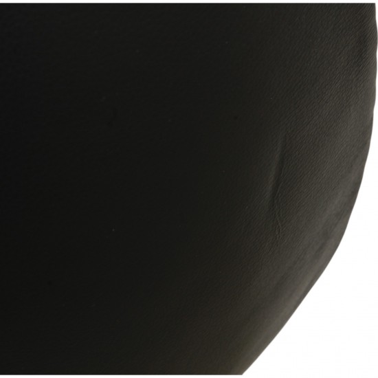 Arne Jacobsen Egg stool in black leather