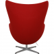 Arne Jacobsen Egg chair in red fabric