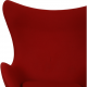 Arne Jacobsen Egg chair in red fabric