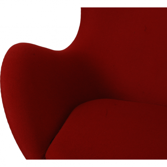 Arne Jacobsen Egg chair in red fabric