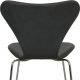 Arne Jacobsen barstool reupholstered in dark grey classic leather