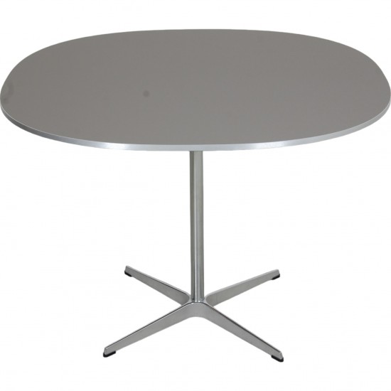 Arne Jacobsen Gråt super cirkulært cafe bord 100x100 Cm