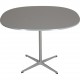 Arne Jacobsen Gråt super cirkulært cafe bord 100x100 Cm