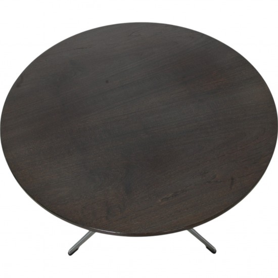 Arne Jacobsen Circulare coffee table of stained oak Ø:75 Cm