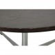 Arne Jacobsen Circulare coffee table of stained oak Ø:75 Cm