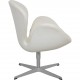 Arne Jacobsen Swan chair in white leather from 2012