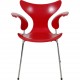 Arne Jacobsen red 3208 Lily chair