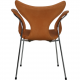 Arne Jacobsen 3208 Lilje stol i cognac anilin læder