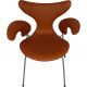 Arne Jacobsen 3208 lilly chair in walnut aniline leather