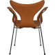 Arne Jacobsen 3208 Lilje stol i cognac anilin læder