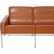 Arne Jacobsen 3303 2.seater sofa in cognac leather