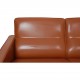 Arne Jacobsen 3303 2.seater sofa in cognac leather