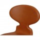 Arne Jacobsen Ant chair reupholstered in cognac classic leather 