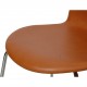 Arne Jacobsen Ant chair reupholstered in cognac classic leather 