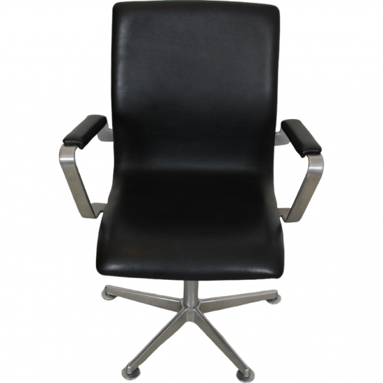 Arne Jacobsen Oxford chair in black leather