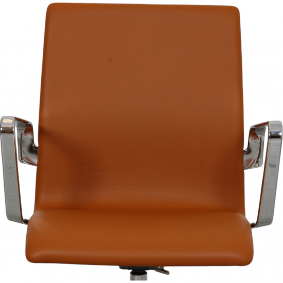 Arne Jacobsen Oxford office chair reupholstered in cognac nevada anilin leather