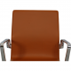 Arne Jacobsen Oxford office chair reupholstered in cognac nevada anilin leather