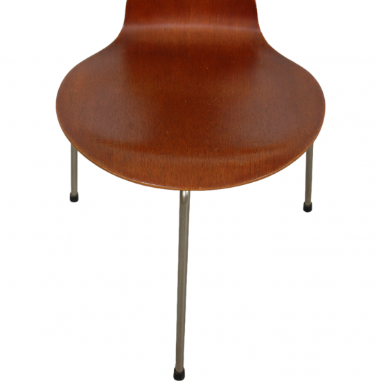 Set of four Arne Jacobsen Ant chairs in teak