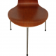 Set of four Arne Jacobsen Ant chairs in teak