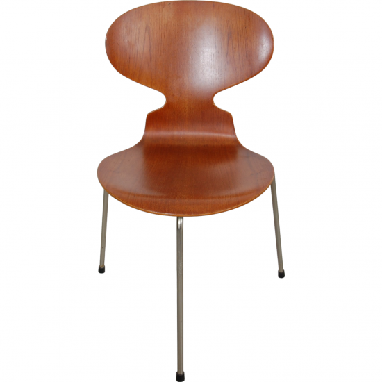 Set of four Arne Jacobsen Ant chairs in teak