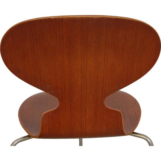 Set of four Arne Jacobsen Ant chairs in teak