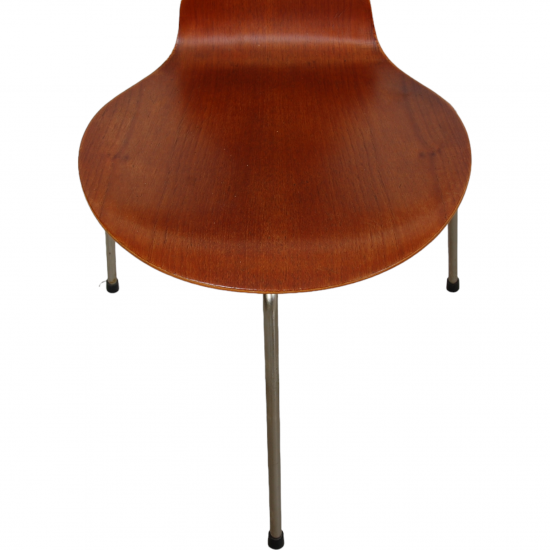 Set of four Arne Jacobsen Ant chairs in teak