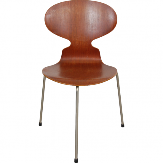 Set of four Arne Jacobsen Ant chairs in teak