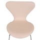 Set of 6 Arne Jacobsen Seven chairs in natural leather