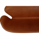 Arne Jacobsen Swan sofa in cognac leather