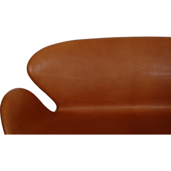 Arne Jacobsen Svane sofa i cognac læder