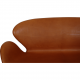 Arne Jacobsen Swan sofa in cognac leather