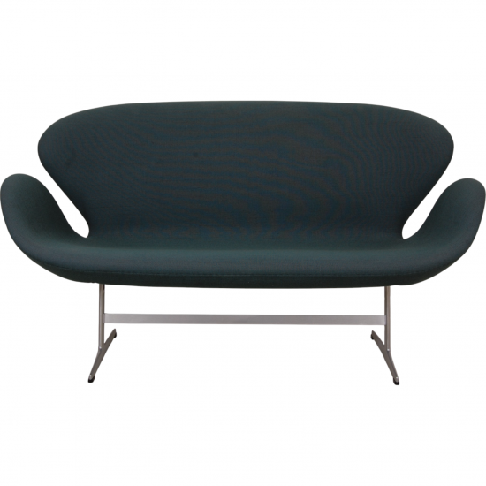 Arne Jacobsen Svane sofa i grønt stof