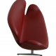 Arne Jacobsen Swan sofa in red leather