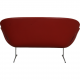 Arne Jacobsen Swan sofa in red leather