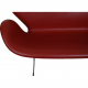 Arne Jacobsen Swan sofa in red leather