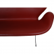 Arne Jacobsen Svanen sofa i rødt læder