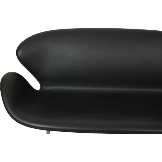 Arne Jacobsen Swan sofa in black Essential leather