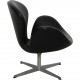 Arne Jacobsen vintage Swan chair in black leather