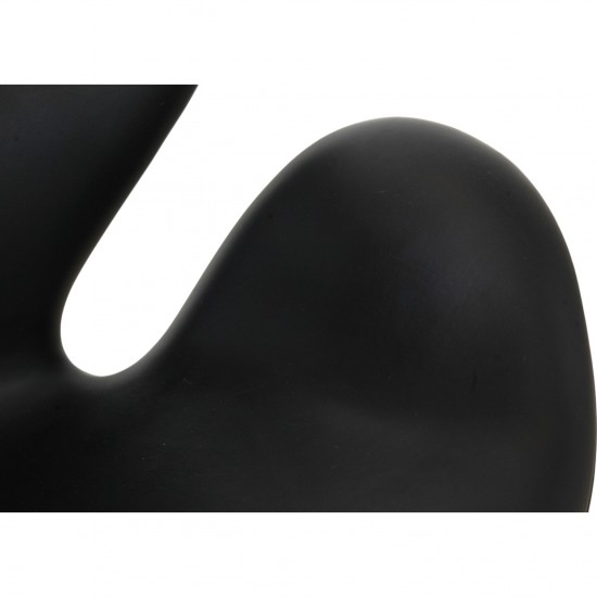 Arne Jacobsen vintage Swan chair in black leather