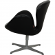 Arne Jacobsen Swan chair in black Aura leather